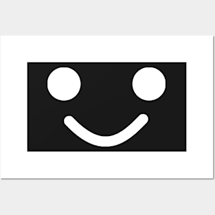 Smiling Minifig Face Posters and Art